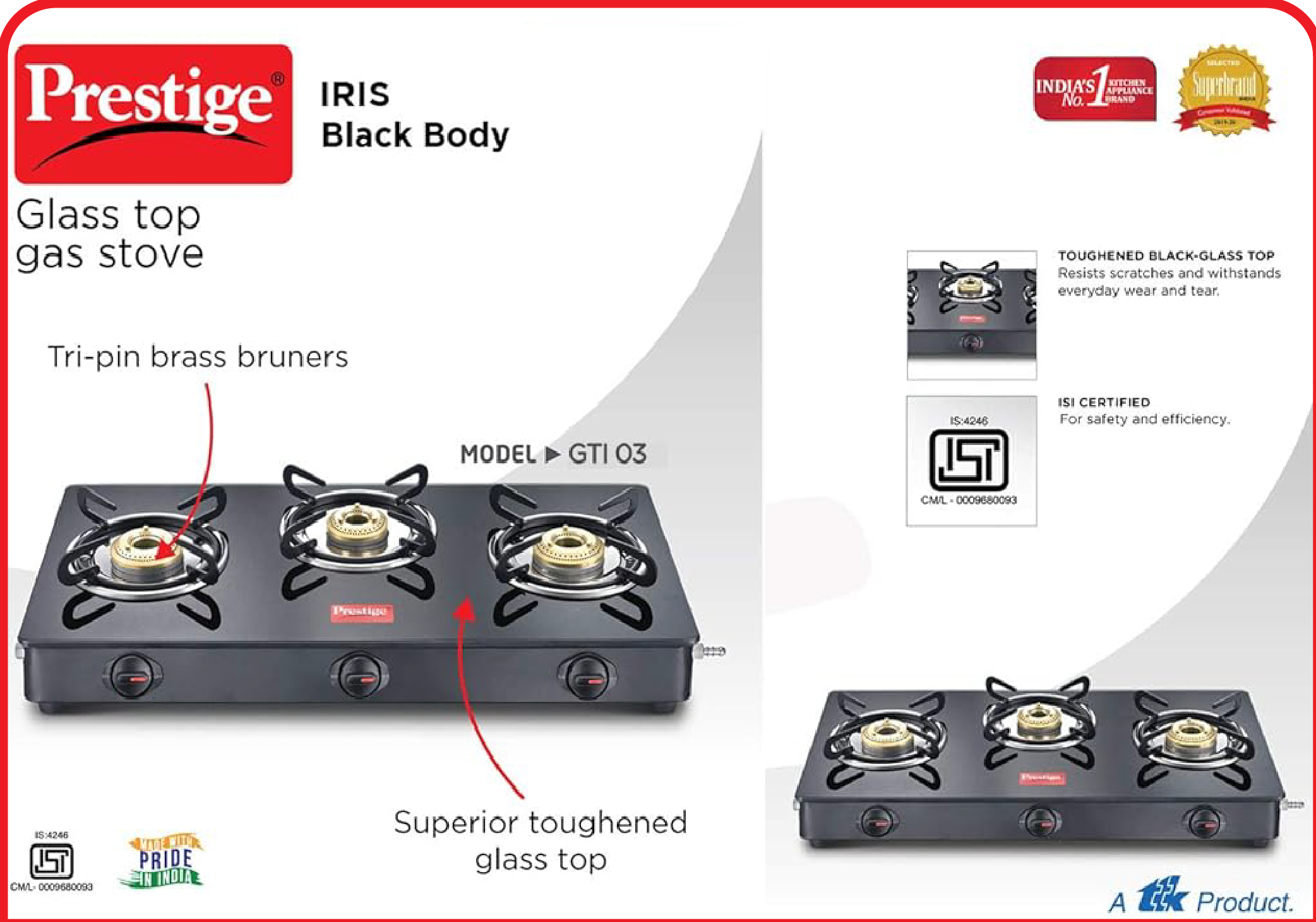 Prestige Gas Stove